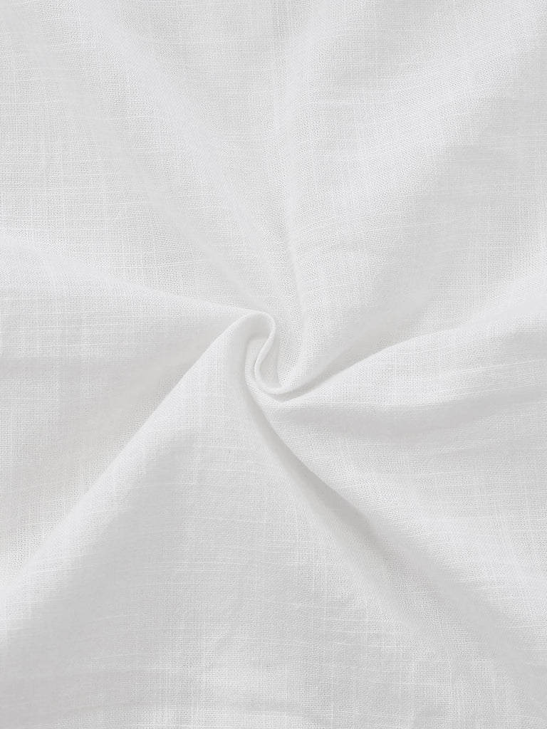 [Vorverkauf] Weiß 1950er Baumwolle Peter Pan Kragen Gesteckt Bluse