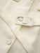 Beige 1950er Lange Ärmel Knöpfe Anzug Jacke
