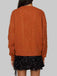 Orange 1940er V-Ausschnitt Stern Bestickt Cardigan