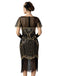 1920er Pailletten Perlen Fransen Charleston Kleid