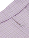 Lila 1950er Kariert Quadratischer Hals Knopf Swing Kleid