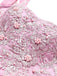 Rosa 1960er Schmetterling Tüll Glitzer Heimkehr Kleid