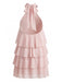 60er Swingkleid mit Neckholder und Rüschen