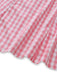 Rosa 50er Midikleid mit Gingham und Keyhole