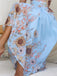 50er Swingkleid mit V-Ausschnitt und Neckholder