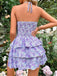 60er Kleid mit Ditsy-Blumen und Cut-out