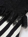 Schwarzes 50er Swingkleid mit Spitze und Neckholder