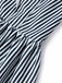Weißes & Blaues 40er Sailor Kleid mit Schal-Kragen und Streifen