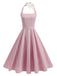 50er Kleid mit Neckholder und Streifen