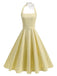 50er Kleid mit Neckholder und Streifen