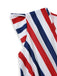 50er Swingkleid mit V-Ausschnitt und Rüschen