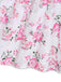 Mehrfarbiges 70er Maxikleid mit Blumen und Smok