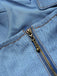Blaues 80er Korsett-Minikleid im Denim-Look