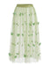 50er schulterfreies Kleid mit Schleife und Schmetterling