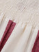 Beige & Rosa 50er Swingkleid mit Spaghettiträger