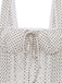 Beige 70er Kleid mit Spaghettiträger und Polka-Dots