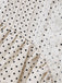 Beige 70er Kleid mit Spaghettiträger und Polka-Dots