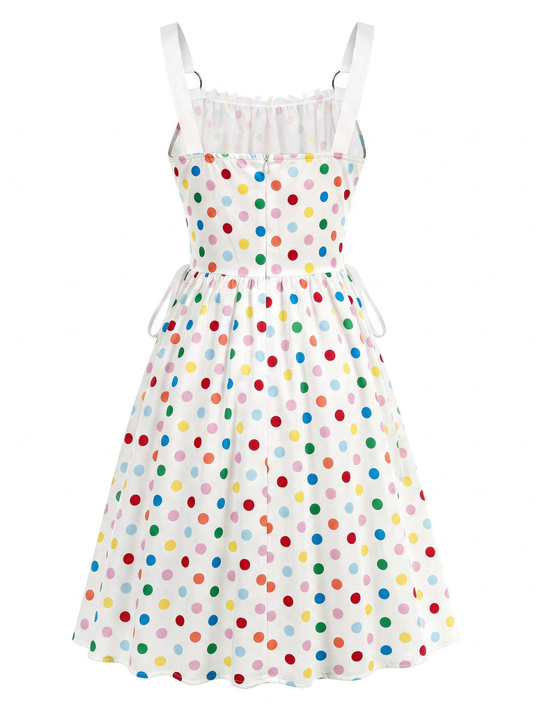 50er Kleid mit Hohe Taille und Schnürung