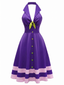 [Vorverkauf] Lila 50er Daphne-Cosplaykleid mit Neckholder