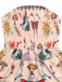 70er Boho Romper mit Schmetterlings-Print und Smok