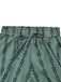 Grüne 40er Shorts mit Rüschen und Spitze
