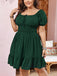 [Übergröße] 50er Minikleid mit Puffärmel und Smok