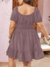 [Übergröße] 50er Minikleid mit Puffärmel und Smok