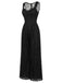 Schwarzer 60er Jumpsuit mit Herzausschnitt und Pailletten