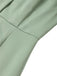 Grünes 60er Bleistiftkleid mit Schleife und Farbblock