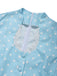 Blaues 50er Kleid mit Tulpenärmel und Polka-Dots