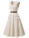 [Pre-Sale] Beige 1960s Vintage Classic Dress 4