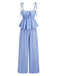 Hellblaue 50er Hose mit Schleife und Bindeband