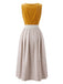 Yellow 1950s Square Neck Vintage Dress 3