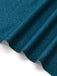 Blaugrünes 2-teiliges 50er Kleid mit Blumen-Schürze