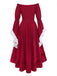 Red 1930s Vintage Classic Dress 3