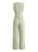 Grünes 30er Weste & Hose Set mit Stickerei