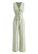 Grünes 30er Weste & Hose Set mit Stickerei