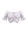 Blaues 50er 3PCS Kleid mit Pufftop und Blumen-Schürze