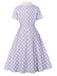 1950s Polka Dot Lace Vintage Dress 2