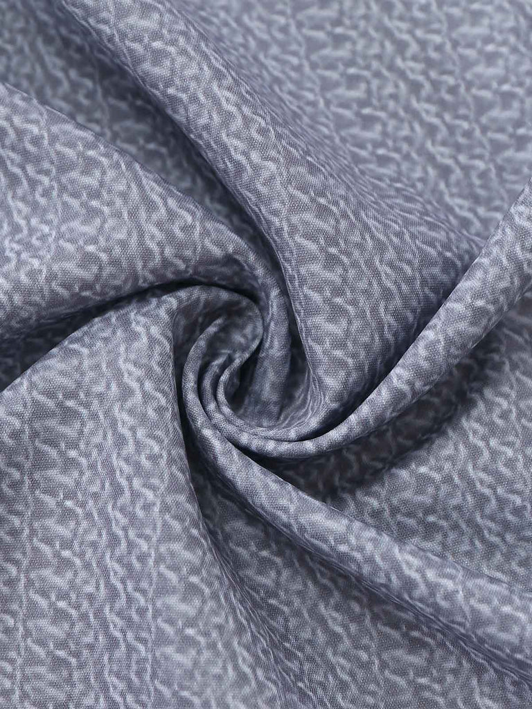 Graues 50er Kleid mit Print und Geometrisch