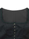 Grünes 50er 2PCS Kleid mit Polka-Dots und Schürze