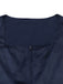 Dunkelblaues 50er Jacquard-Kleid mit Samt und Spitze