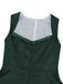 50er 3PCS Kleid mit Flatterärmel-Top und Satin-Schürze