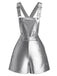 Silbernes 80er Overall & Tube-Top Set mit Sternen