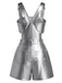 Silbernes 80er Overall & Tube-Top Set mit Sternen
