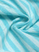 Blaues 50er Baumwoll-Kleid mit Gingham und Bindeband