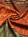 Senfgelbes 70er Kleid mit Neckholder und Rüschen