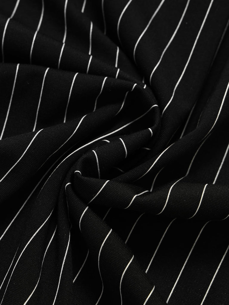 Schwarzes 30er Set mit Nadelstreifen