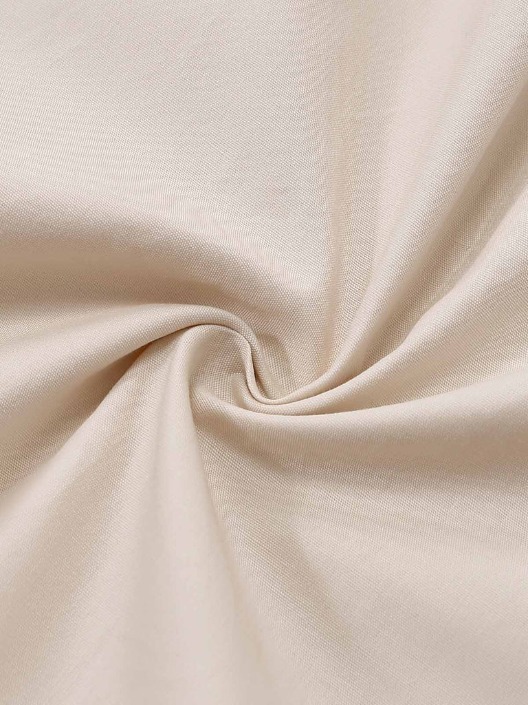 Leoparden-Printes & Khaki 50er Kleid mit Eckiger Ausschnitt