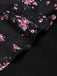 Schwarzes & Rosa 60er Reizwäsche mit Blumen und Peplum